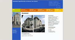 Desktop Screenshot of business-apartments.ch